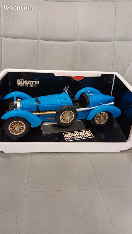 Burago Metal Kit - Bugatti Type 59 Grand Prix 1934 - 1/18 En Boîte