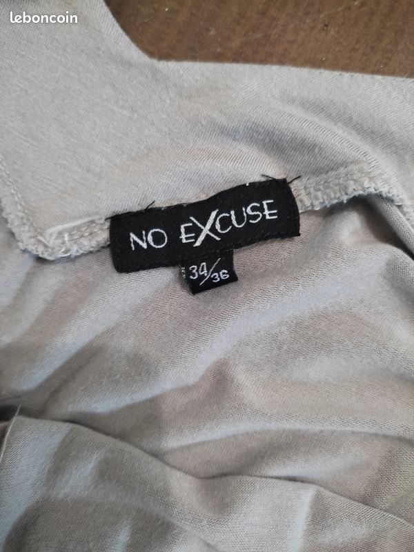 Top, blouse manches courtes T34/36, No Excuse (image 4)