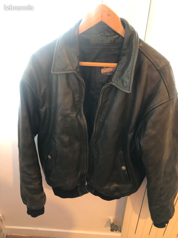 Belle veste Redskins en cuir véritable pilote (image 1)