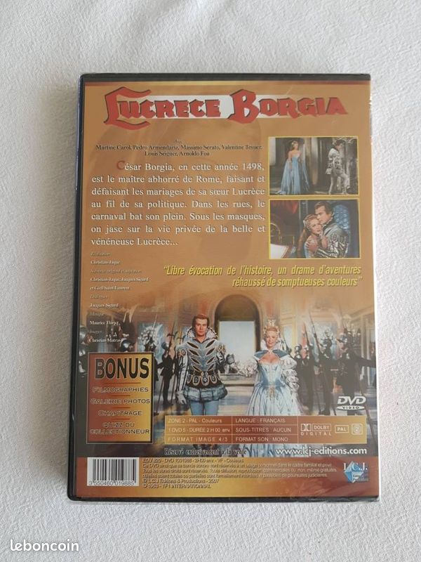 DVD lucrece borgia neuf sous blister (image 2)