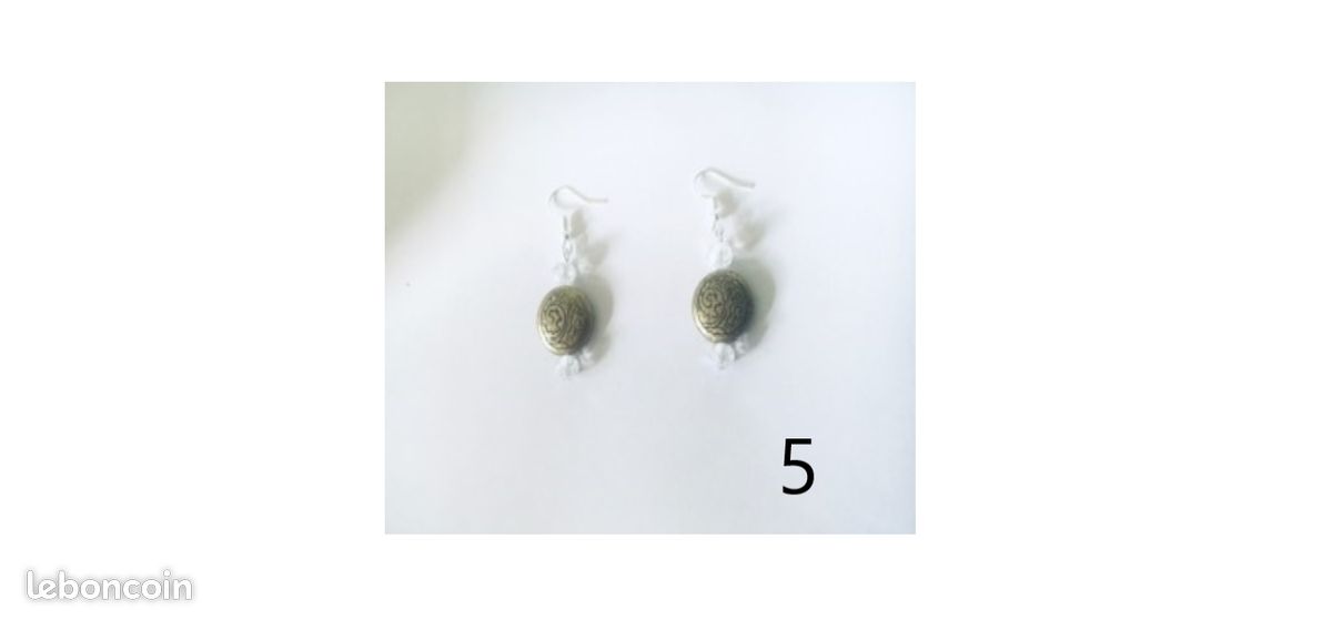 Paire Boucle d’Oreille Femme fabrication Artisanale Cadeau Bijoux (image 6)