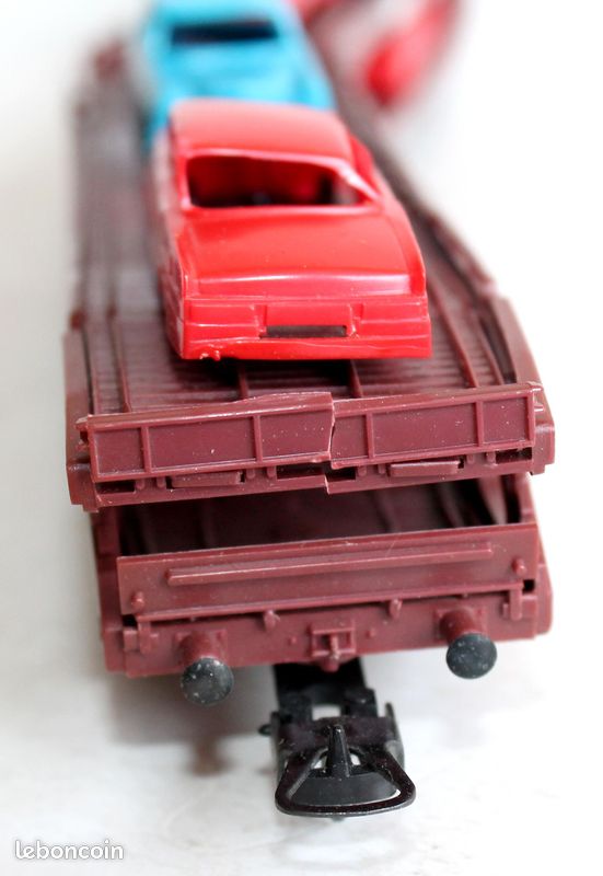 LIMA HO 309050 DOUBLE WAGON PORTE AUTO ARTICULÉ TRANSPORT DE