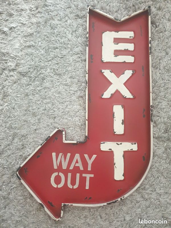 Décoration Panneau Exit Way Out (image 1)