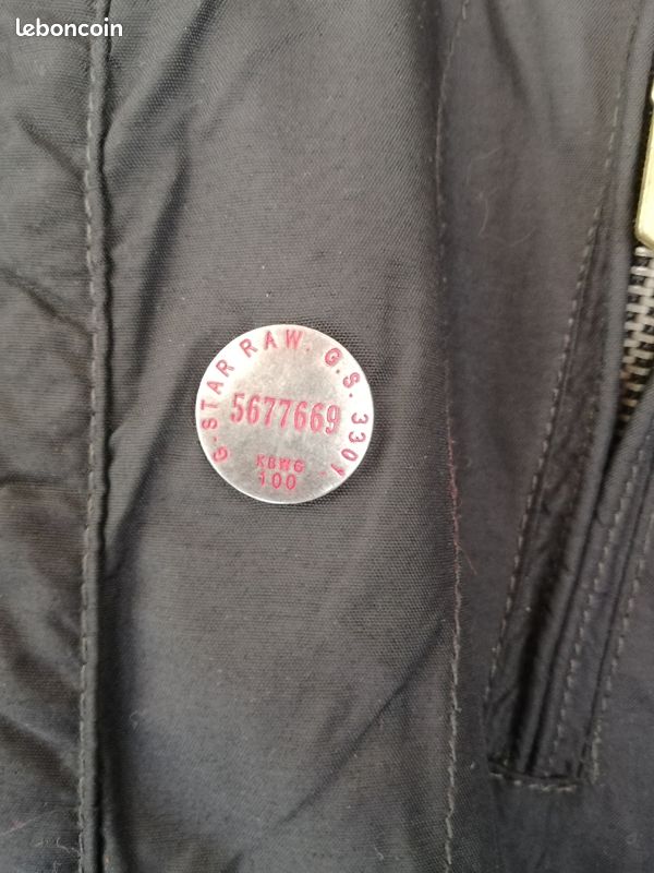 Veste G star noire mi saison taille S (image 2)