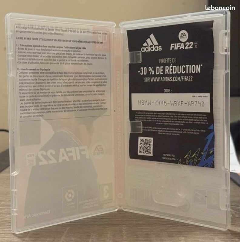 Boîte Vide EA Sports FIFA 22/ Nintendo Switch (image 2)