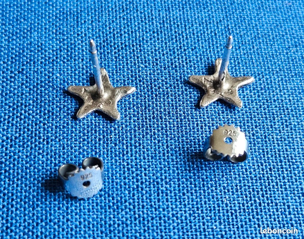 Boucles D'oreilles Percées TOULHOAT Argent Massif - Motif Breton/celtique, Neuves Avec étiquettes
