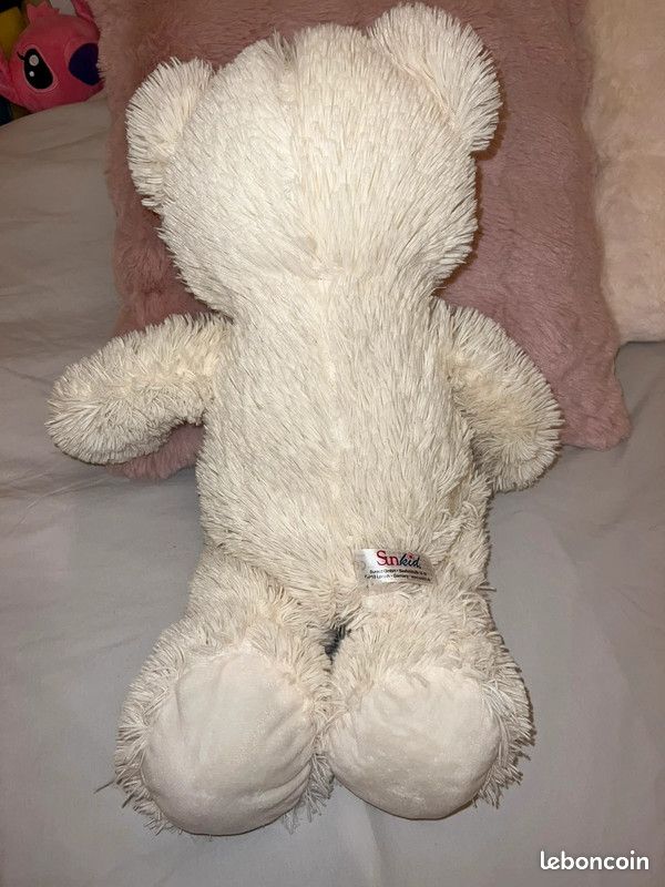 Grande Peluche ours blanc neuf CI13 (image 2)