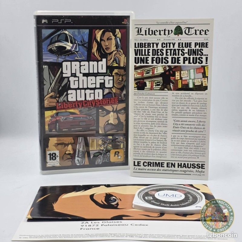 Grand Theft Auto Vice City Stories - PS2 - PAL - Complet - CD Excellent état