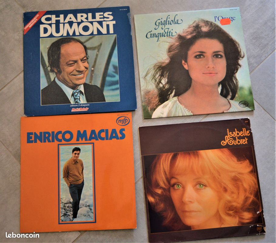 Lot 12 vinyles 33 tours "variété française" (image 3)