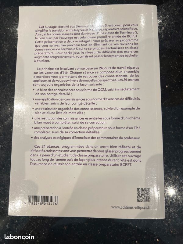 24 jours pour la préparer son entrée en prépa biologie géologie très bon état (image 4)