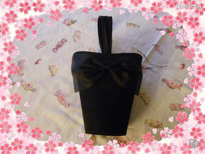 Sac noir satiné - anges78 - 8 Euro(s) (image 2)