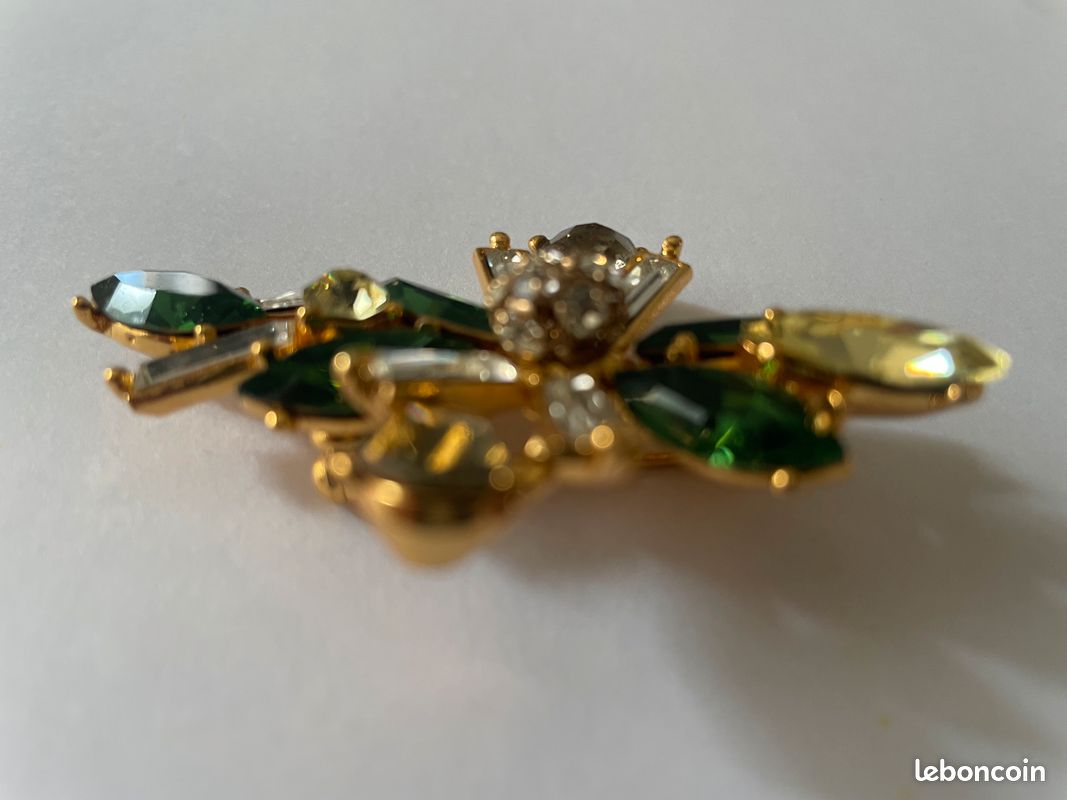 SOIMISS Broche Croix Vintage Élégante En Strass – Lot De 2 Broches Religieuses Scintillantes Pour Manteau, Robe Ou Chapeau, Style Bohème Chic