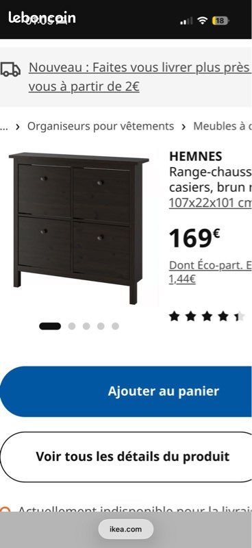 Ensemble dressing armoire et meuble à chaussures (image 7)