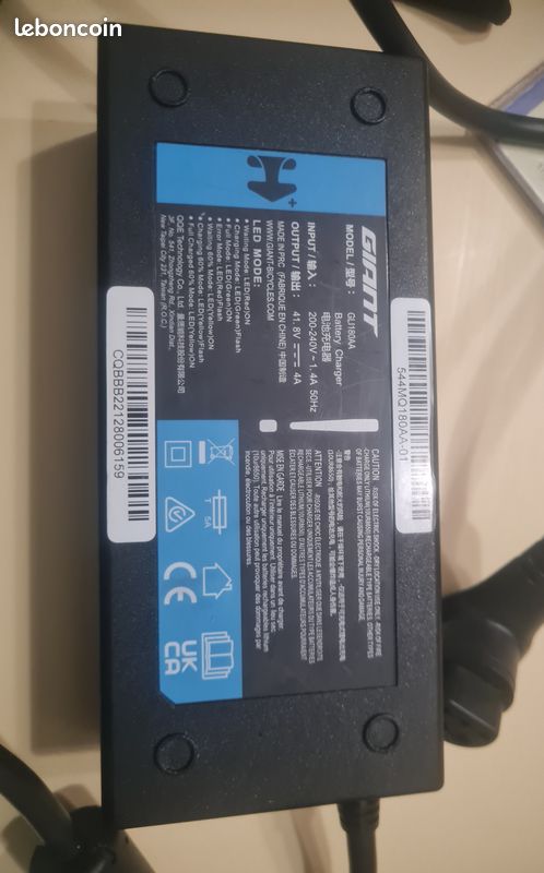 Pour GIANT Premier E + 2, Original Chargeur 41.8V 4A