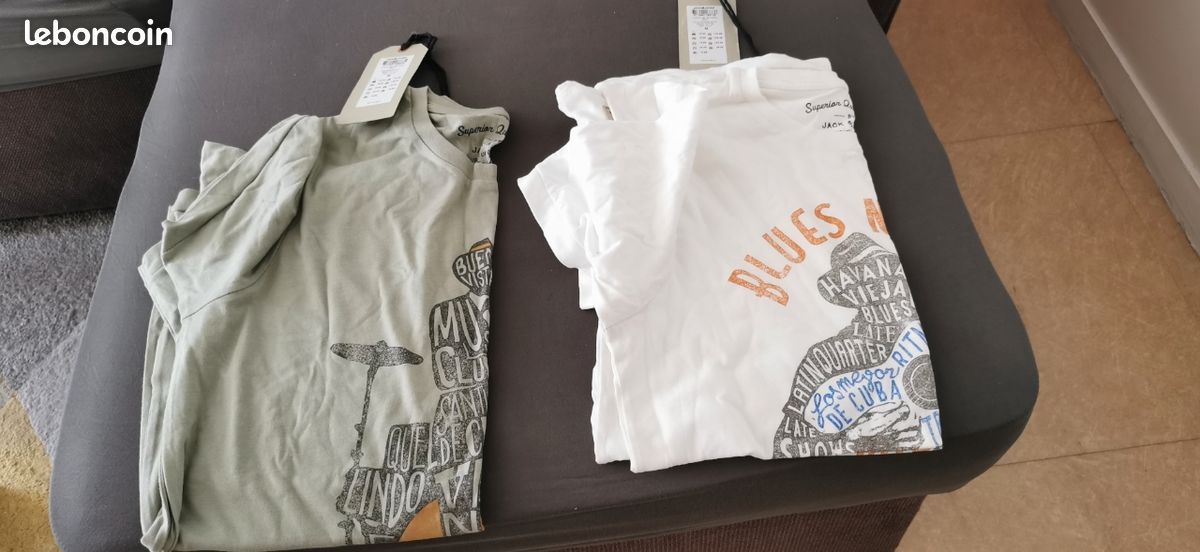 Lot 2 T shirt neuf jack & john'savec étiquette (image 4)
