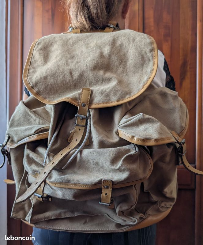 ANCIEN SAC A DOS LAFUMA MONTAGNE RANDONNEE MILITAIRE SCOUT A
