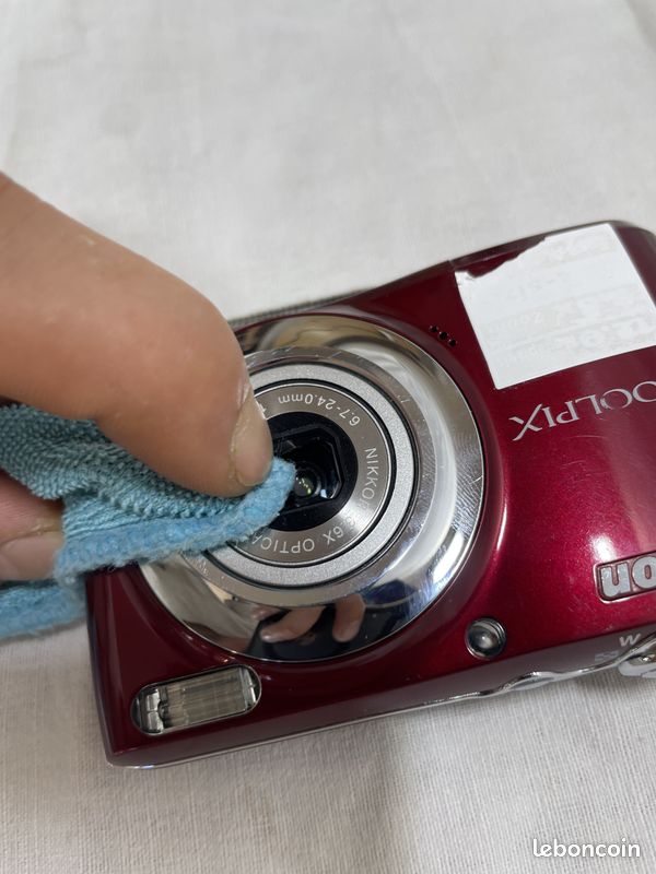 Appareil photo Nikon Coolpix L22 Rouge - Pour pièces / Non testé (image 8)