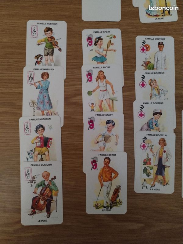 JEU 7 FAMILLES Complet Ancien Les Animaux EUR 5,00 - FR