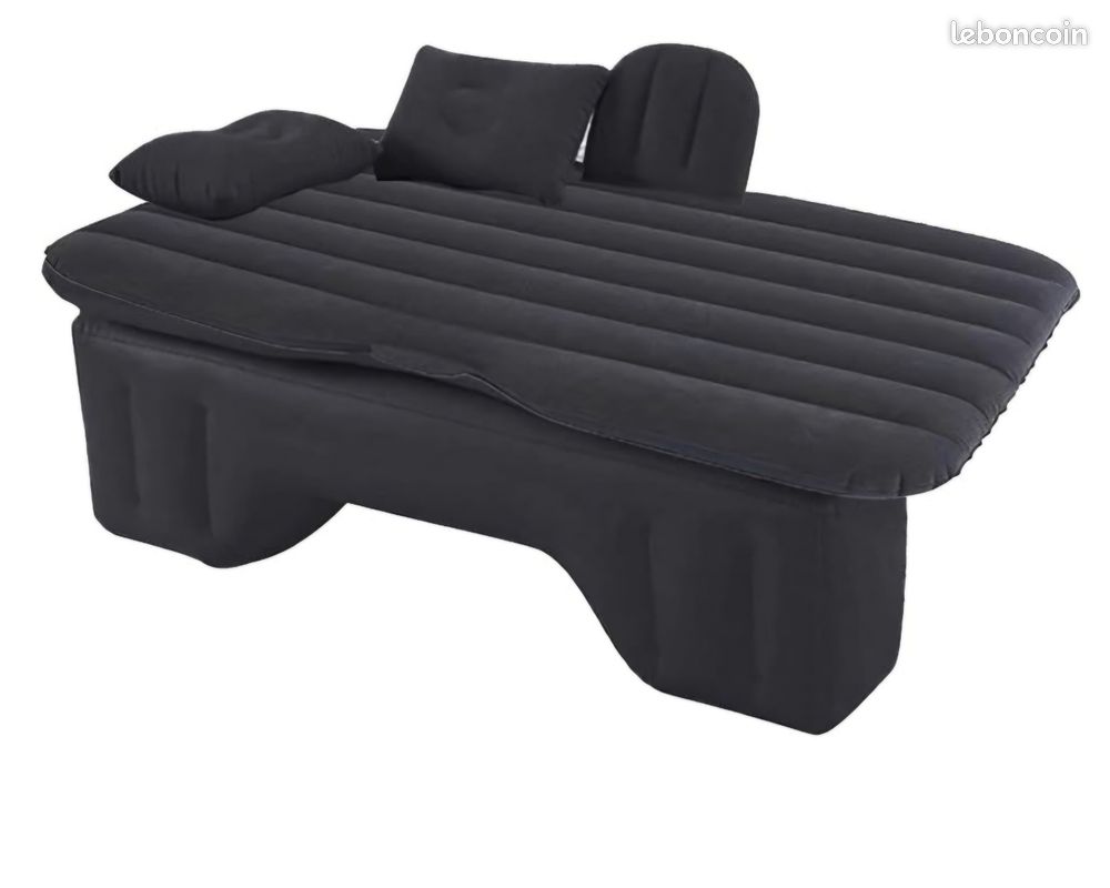 FORMIZON Matelas Gonflable Voiture Lit SUV Avec Pompe - 6 Chambres à Air, Pour Voyage Et Camping (Noir)
