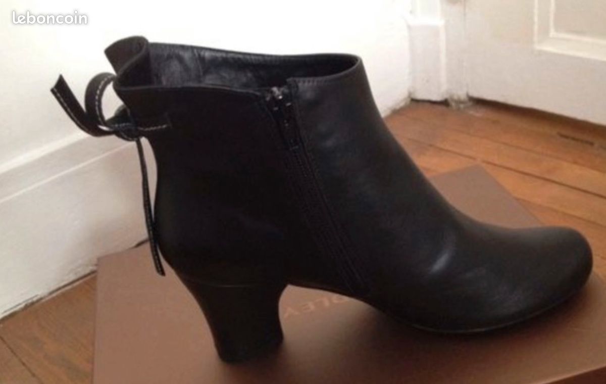 Bottines en cuir neuves Audrey London taille 38 (image 3)
