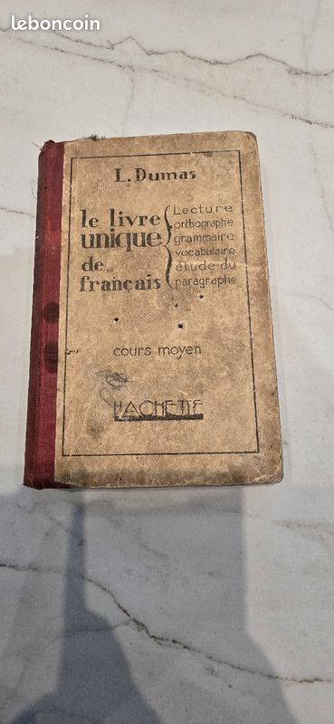 Le livre unique de français dumas (image 1)