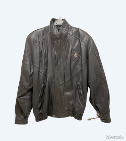 Veste En Cuir Véritable Wilson's Leather - Taille Large - Neuf Avec étiquettes - Beige