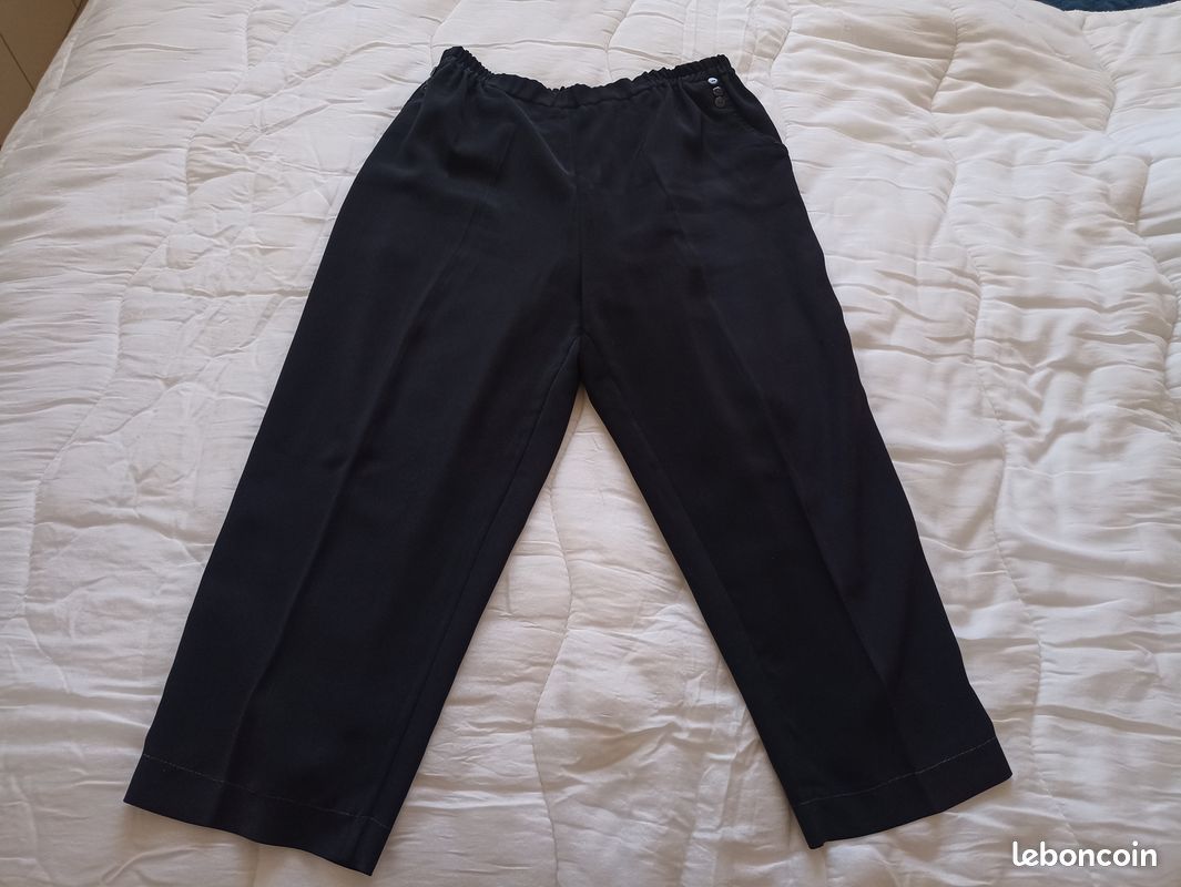 Pantalon noir T46-48 (image 1)