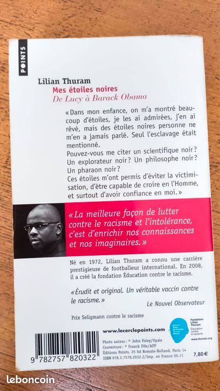 "Mes étoiles noires" de Lilian Thuram en format poche (image 2)