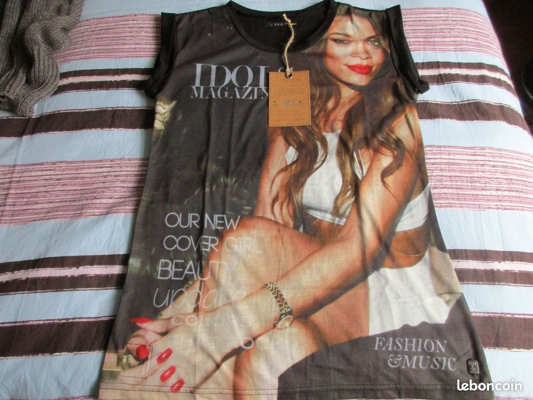 Tee shirt IDOLS MAGAZINES Cannes T.L neuf editio (image 1)