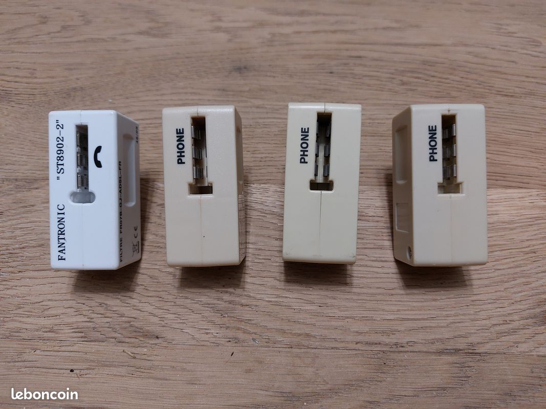 4 Adaptateurs Téléphoniques Prises Filtres (image 2)