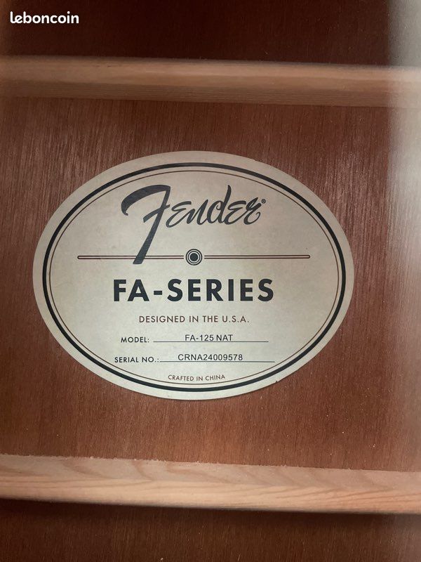 Guitare Fender FA series (image 2)