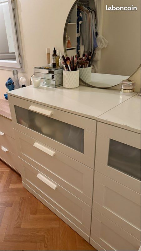 Commode blanche IKEA (image 1)