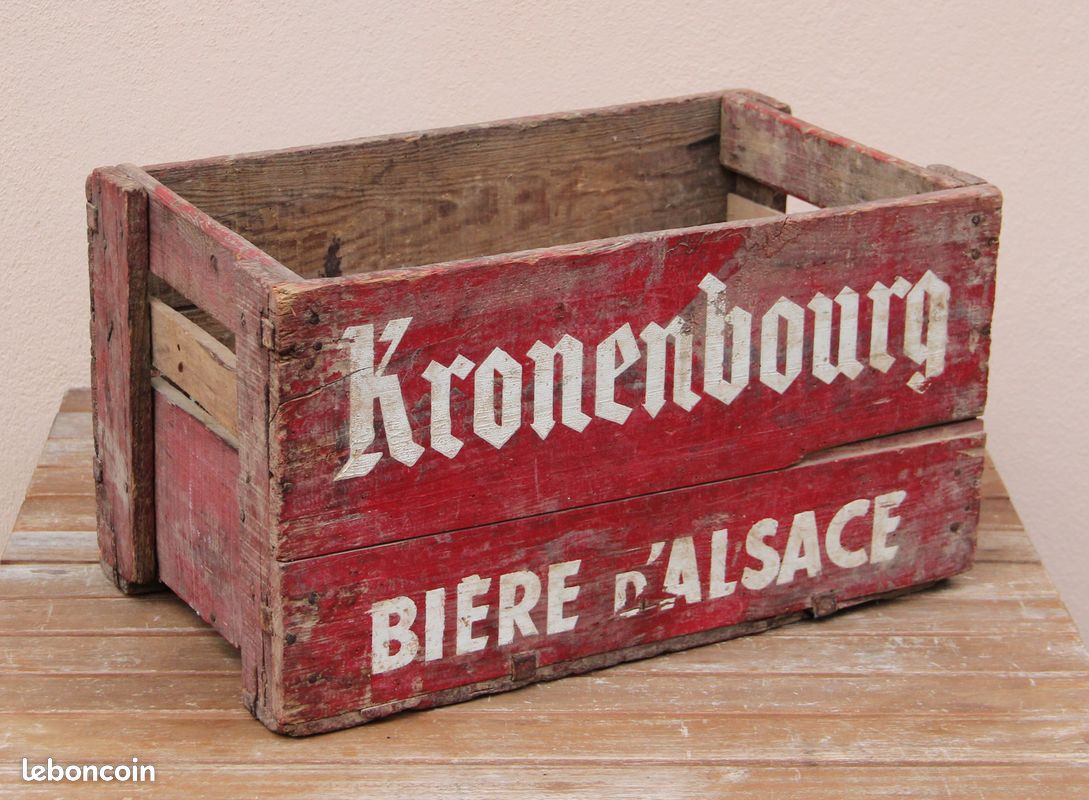 Caisse En Bois Ancienne Lait Mont Blanc Non Sucré - Déco Vintage Industriel