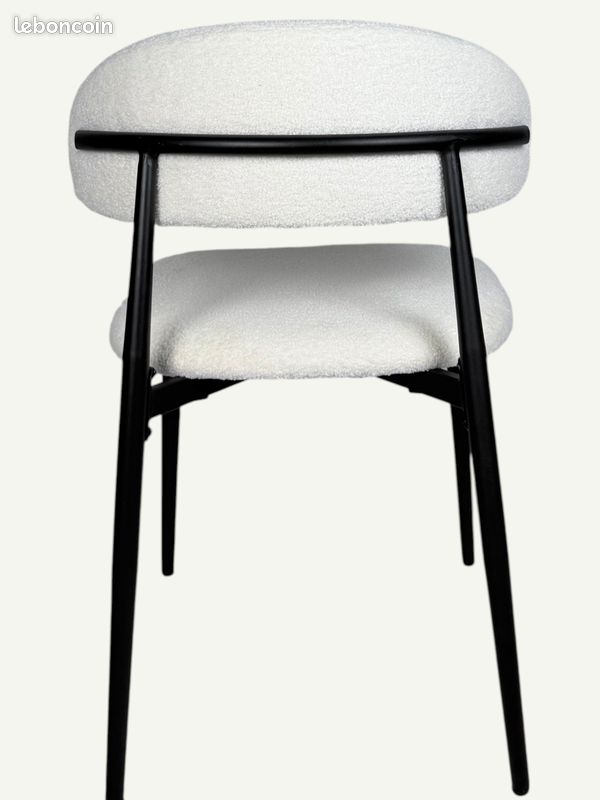 Chaise LUNA Blanche 🤍✨ Design Scandinave Neuve - Salle à Manger (image 5)
