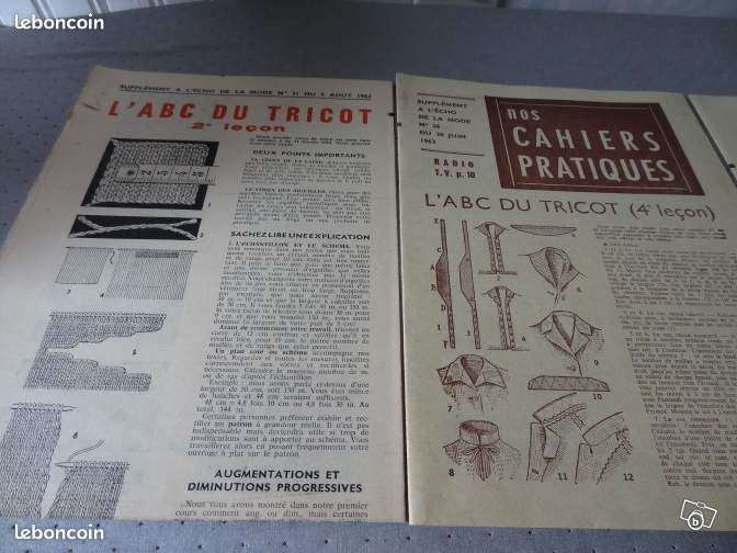 Anciennes brochures ABC du tricot 1962-1963 (image 3)