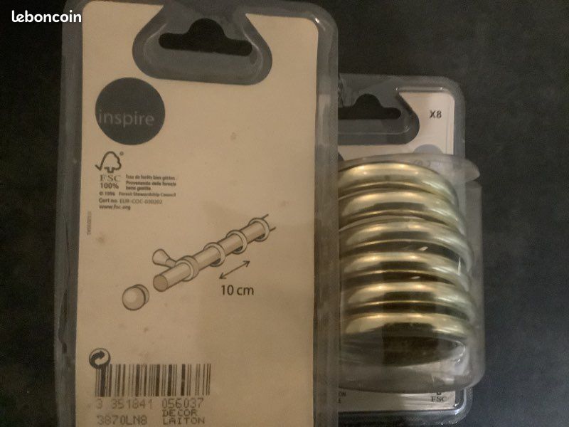 Lot de 14 anneaux doré diamètre 35 (image 2)