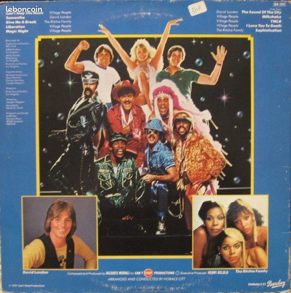 Disque Vinyle 33T LP : Village People – Can't Stop The Music - Bande Originale Du Film (image 2)