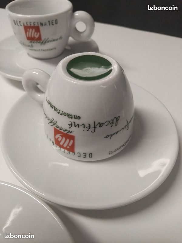 Tasse Expresso blanche et rouge