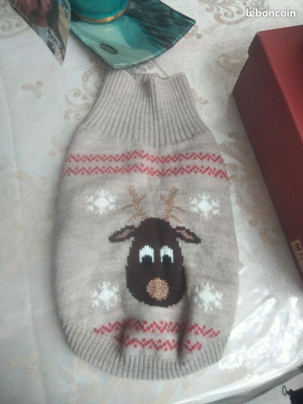 Manteau petit chien Noël neuf (image 1)