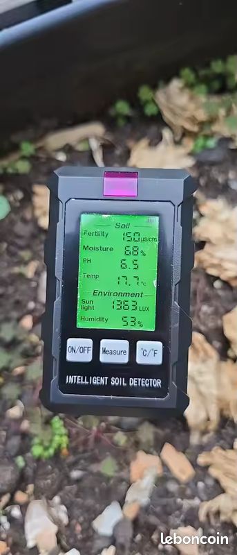 BlumWay Testeur De Sol 5 En 1 - PH, Humidité, Température, Lumière & Humidité Ambiante - Pour Jardin & Plantes D'Intérieur
