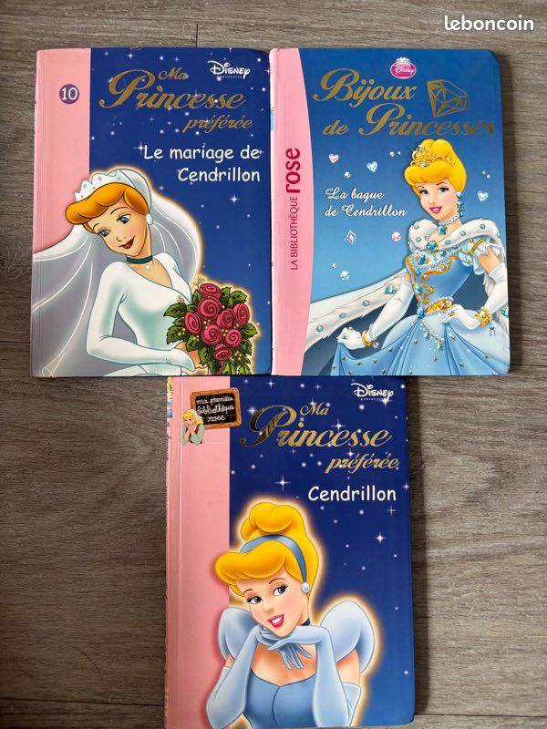 Lot de 3 livres Bibliothèque rose sur Cendrillon (image 1)