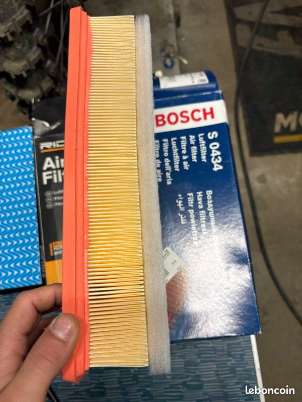F 026 400 434 BOSCH S0434 Filtre à air 77mm, 192mm, 314mm, Cartouche
