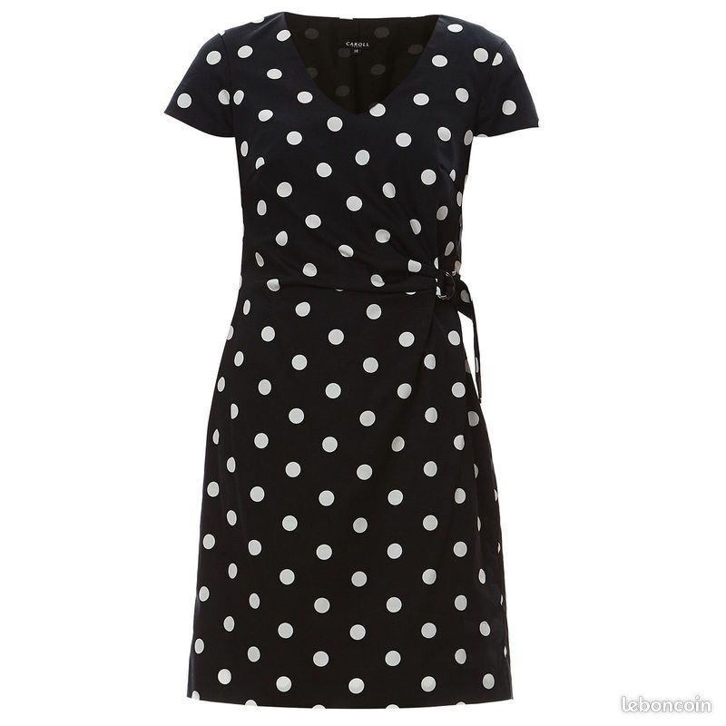 Robe droite pois Caroll modèle Beline 38 (image 3)