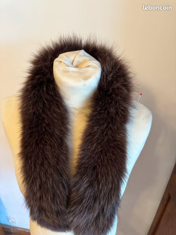 Beau col renard marron (image 4)