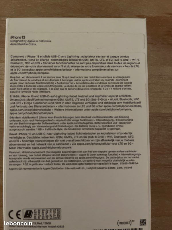 IPhone 13 128GB Rouge (image 7)