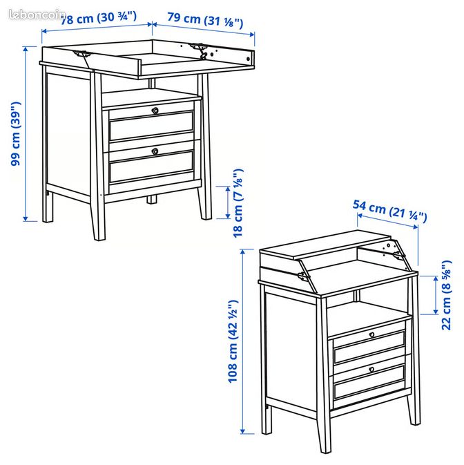 Table à langer/commode Sundvik (image 4)