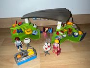 Lot Playmobil 6672 – Boutique, Fast-food, Zoo, Aquarium Et Camping – Complet été