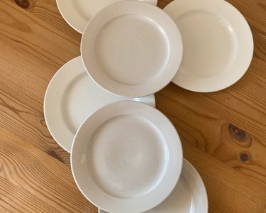 Lot De 4 Assiettes Vintage Italiennes Quadrifoglio – Céramique Blanche, Fabrication Italie