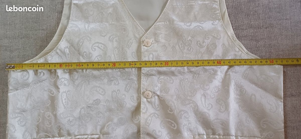 Gilet Habillé Fille Limited Too - Bleu, Taille 14, Cravate Ajustable, Sans étiquette