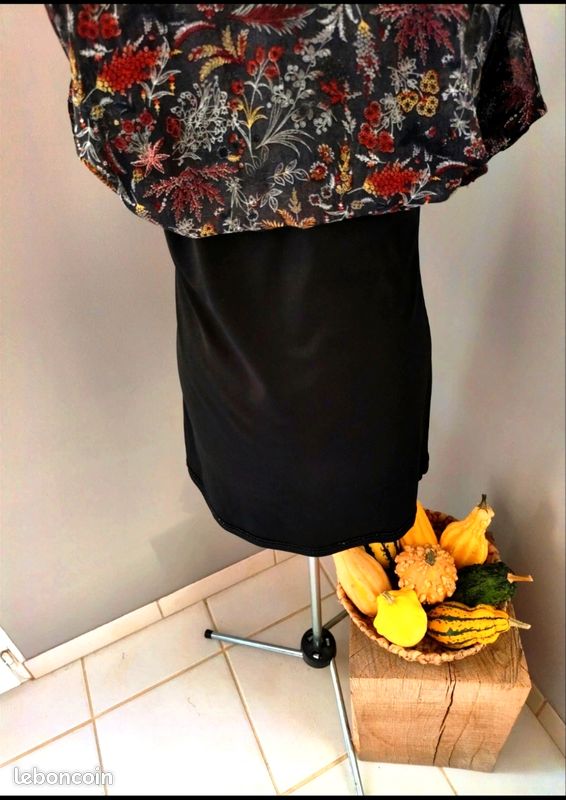 Robe GEMO Noire Taille 40/L - Occasion En Très Bon état